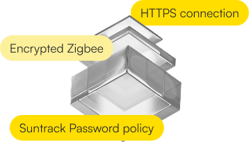 NCU reforzada: conexión HTTPS, Zigbee cifrado y política de contraseñas de Suntrack