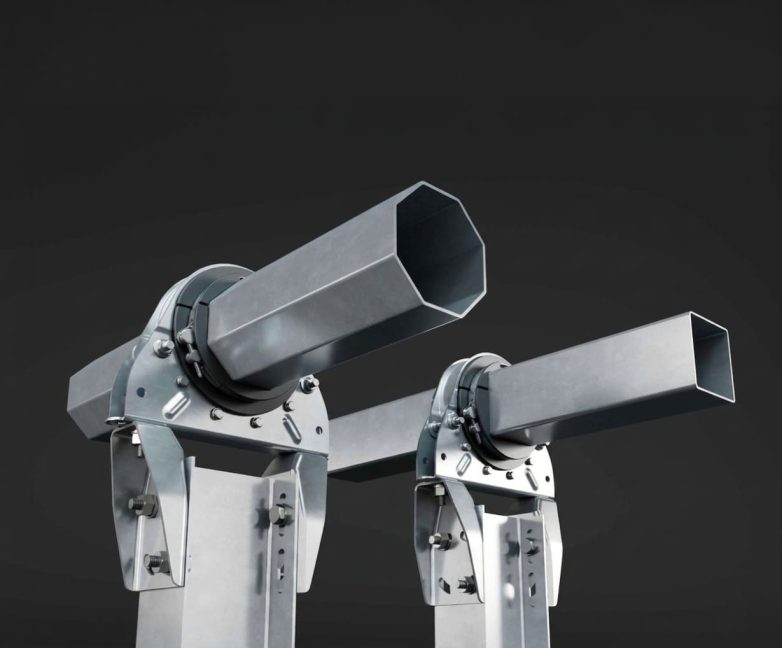 Plataforma universal de rolamento de cabeça de poste para trackers solares de grande escala